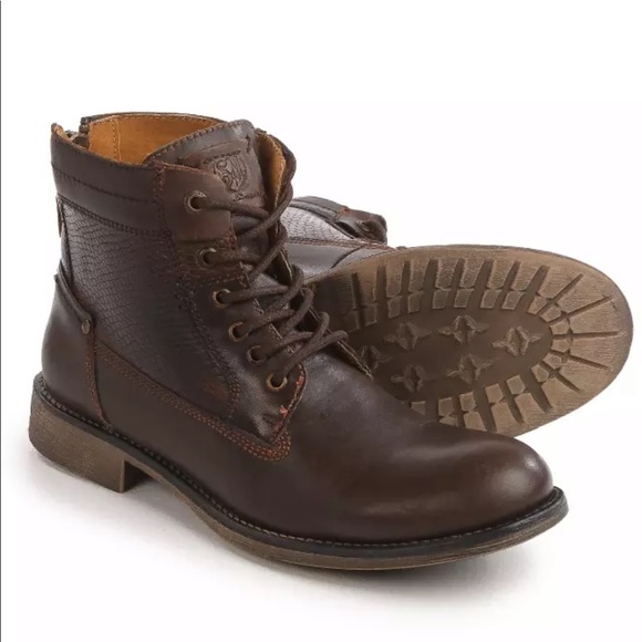 STEVE MADDEN Men’s Leather Boots - Picture 3 of 8